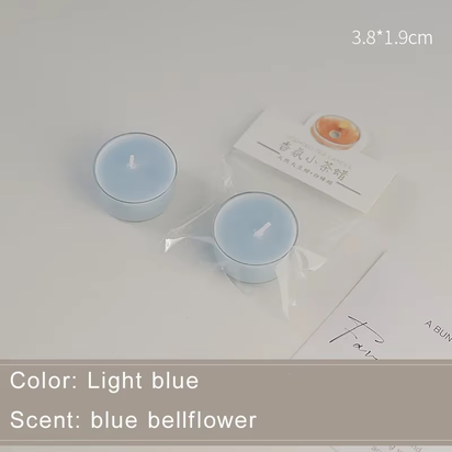1/5Pcs Wholesale Colorful round Small Tea Wax Fragrance Gift Ambience Wedding Companion Gift Handmade Scented Candles Decorative