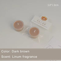 1/5Pcs Wholesale Colorful round Small Tea Wax Fragrance Gift Ambience Wedding Companion Gift Handmade Scented Candles Decorative