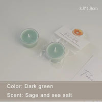 1/5Pcs Wholesale Colorful round Small Tea Wax Fragrance Gift Ambience Wedding Companion Gift Handmade Scented Candles Decorative