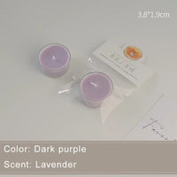 1/5Pcs Wholesale Colorful round Small Tea Wax Fragrance Gift Ambience Wedding Companion Gift Handmade Scented Candles Decorative