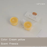 1/5Pcs Wholesale Colorful round Small Tea Wax Fragrance Gift Ambience Wedding Companion Gift Handmade Scented Candles Decorative
